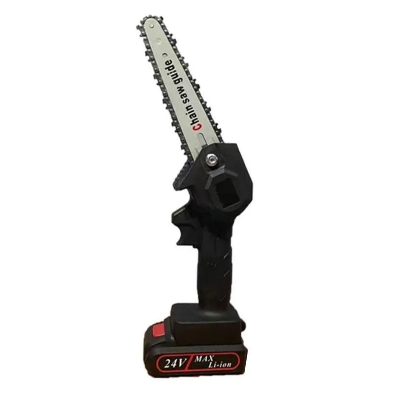 IMPORTCLICK - Mini Motosierra Inalámbrica Poda 6 Pulgadas + 2 Baterías - Negro