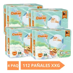 GENERICO - Pañales Chikool Cool Talla Xxg 112Unid