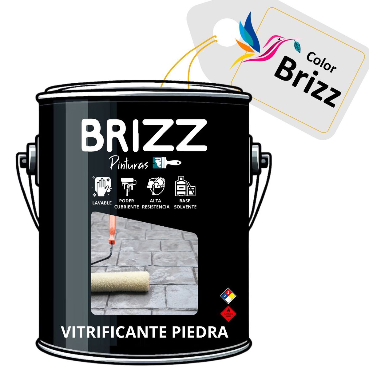 BAUM - Galon VITRIFICANTE PARA PISOS Y MUROS DE MADERA/PIEDRA  BRIZZ