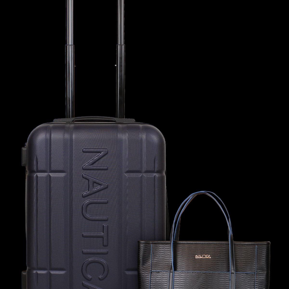 NAUTICA - Pack Nautica Maleta cabina Amsterdam azul + Cartera Leeway