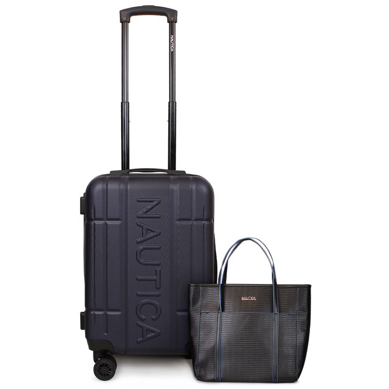 NAUTICA - Pack Nautica Maleta cabina Amsterdam azul + Cartera Leeway