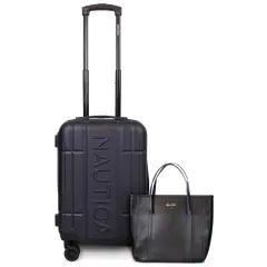 NAUTICA - Pack Maleta cabina Amsterdam azul + Cartera Leeway