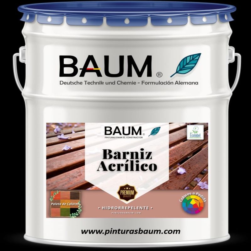 BAUM - Galon Barniz Acrilico Hidrorepelente Nogal BAUM