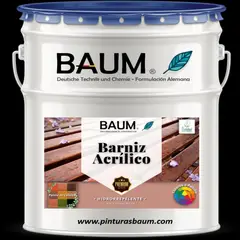 BAUM - Galon Barniz Acrilico Hidrorepelente Nogal