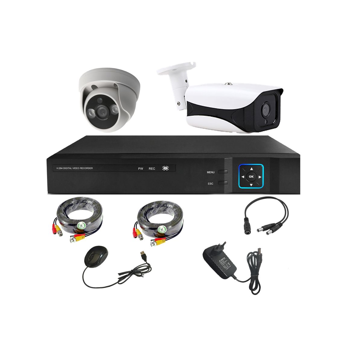 VIPA - Kit Seguridad Mixto 2 Cámaras HD - M22L