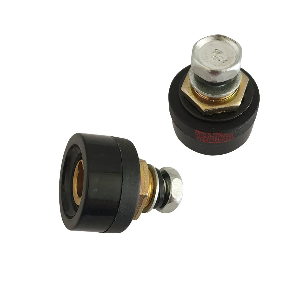 GENERICO - Conector Rápido Panel Hembra 10-25 Color Negro Pack 2und