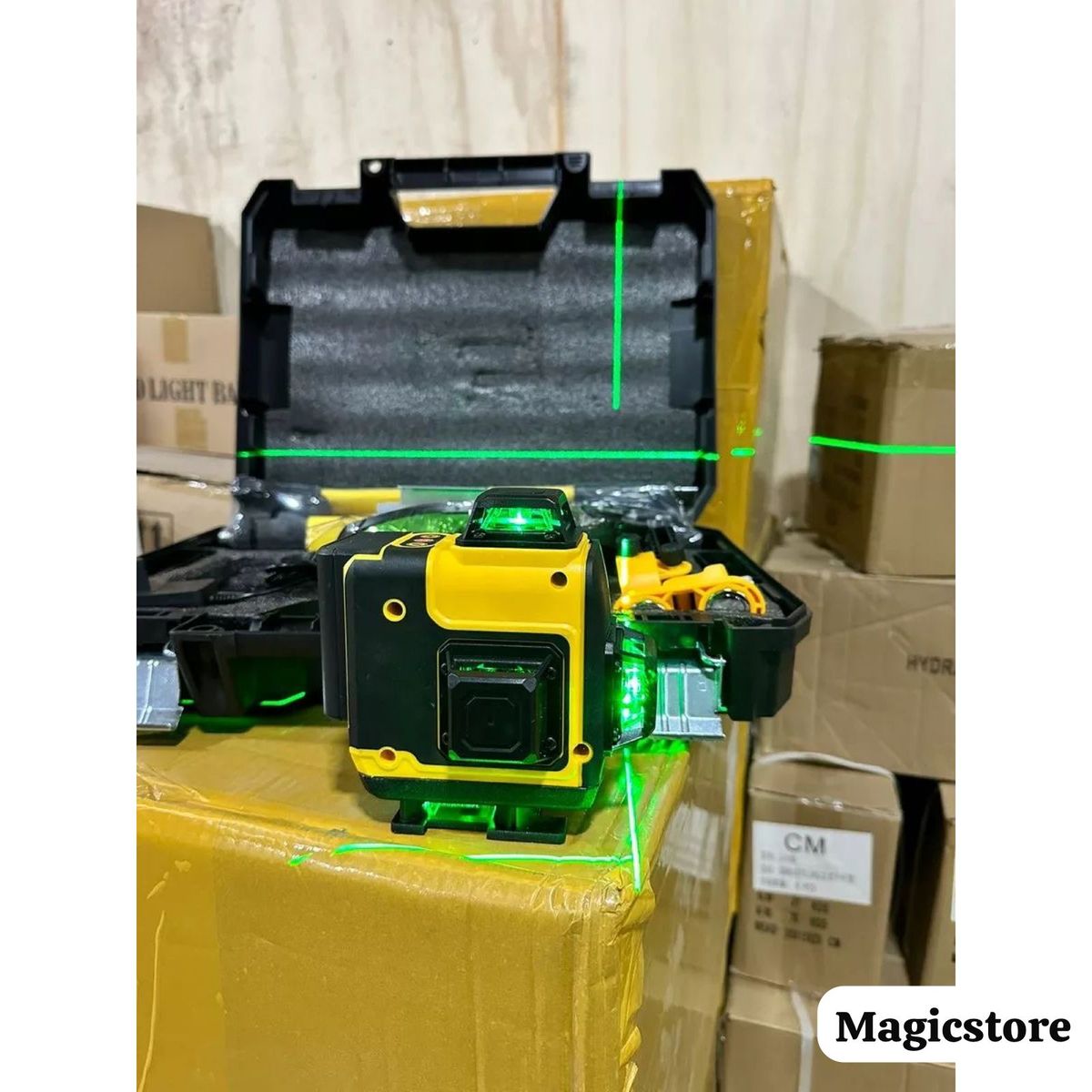 GENERICO - Nivel Laser 16 Líneas Autonivelante Con Trípode 360 4d