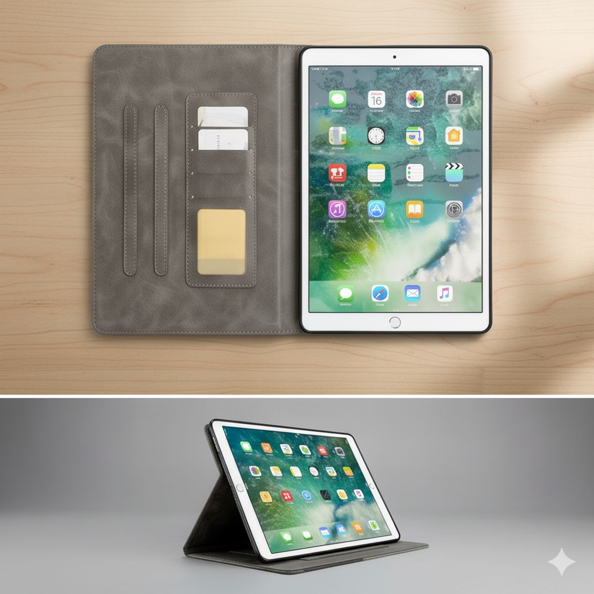 GENERICO - Funda Heavy Duty Pro 11” GRIS para iPad Pro  Protección 360°