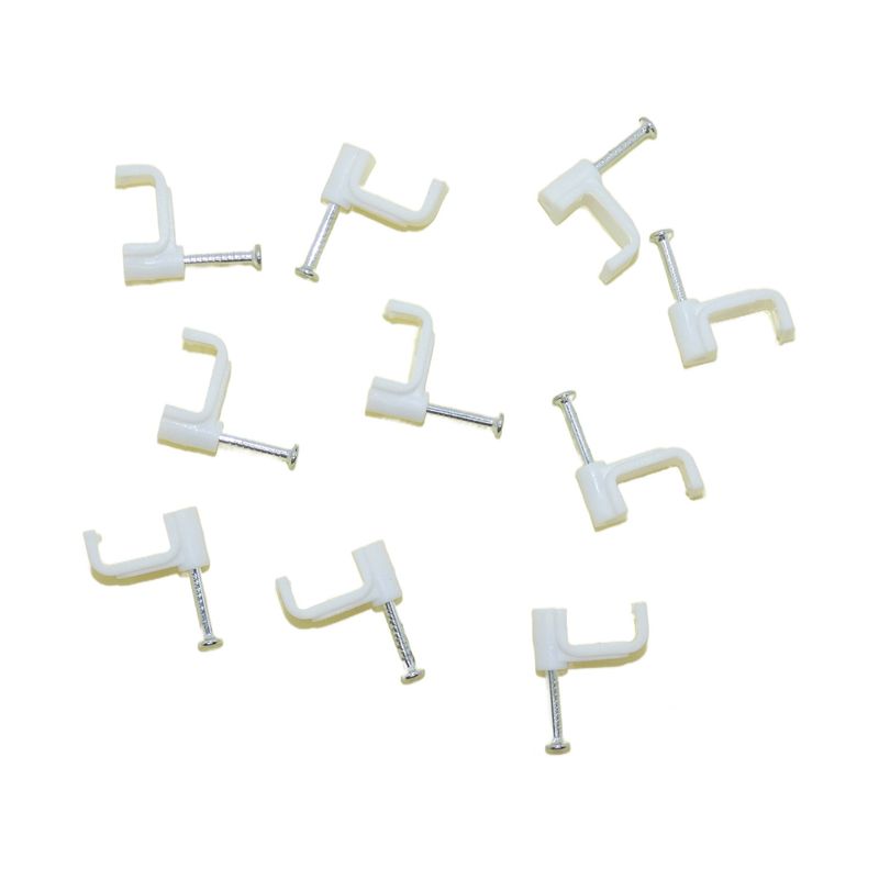 MACROTEL - Grampas Cable Caleco 2x2mm Blanca Macrotel