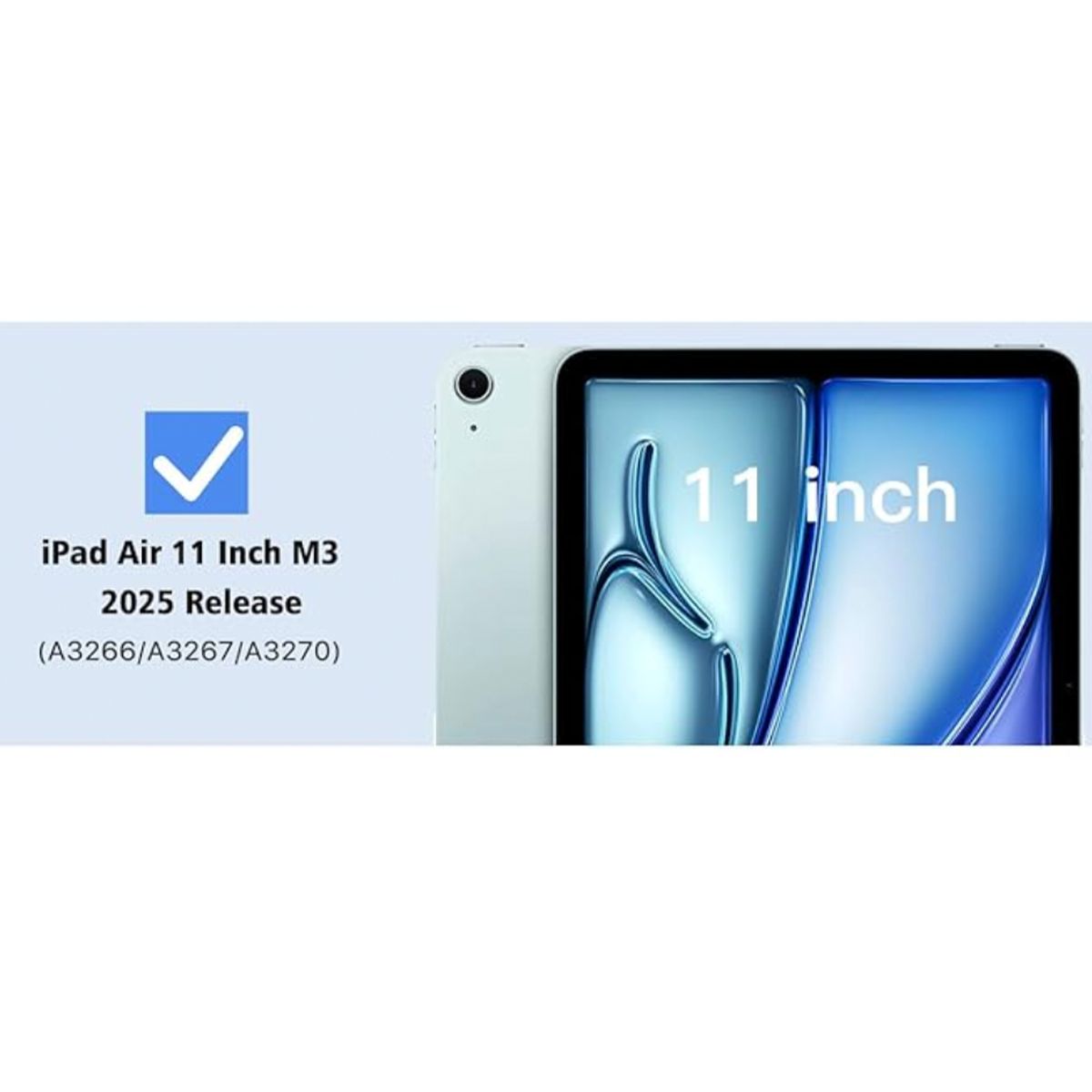 JOIGO - Funda Smart Cover Para iPad Air 11 M3 2025 Negro