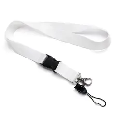 GENERICO - Lanyard Blanco Sublimable 2x50cm Porta-Credencial Desmontable