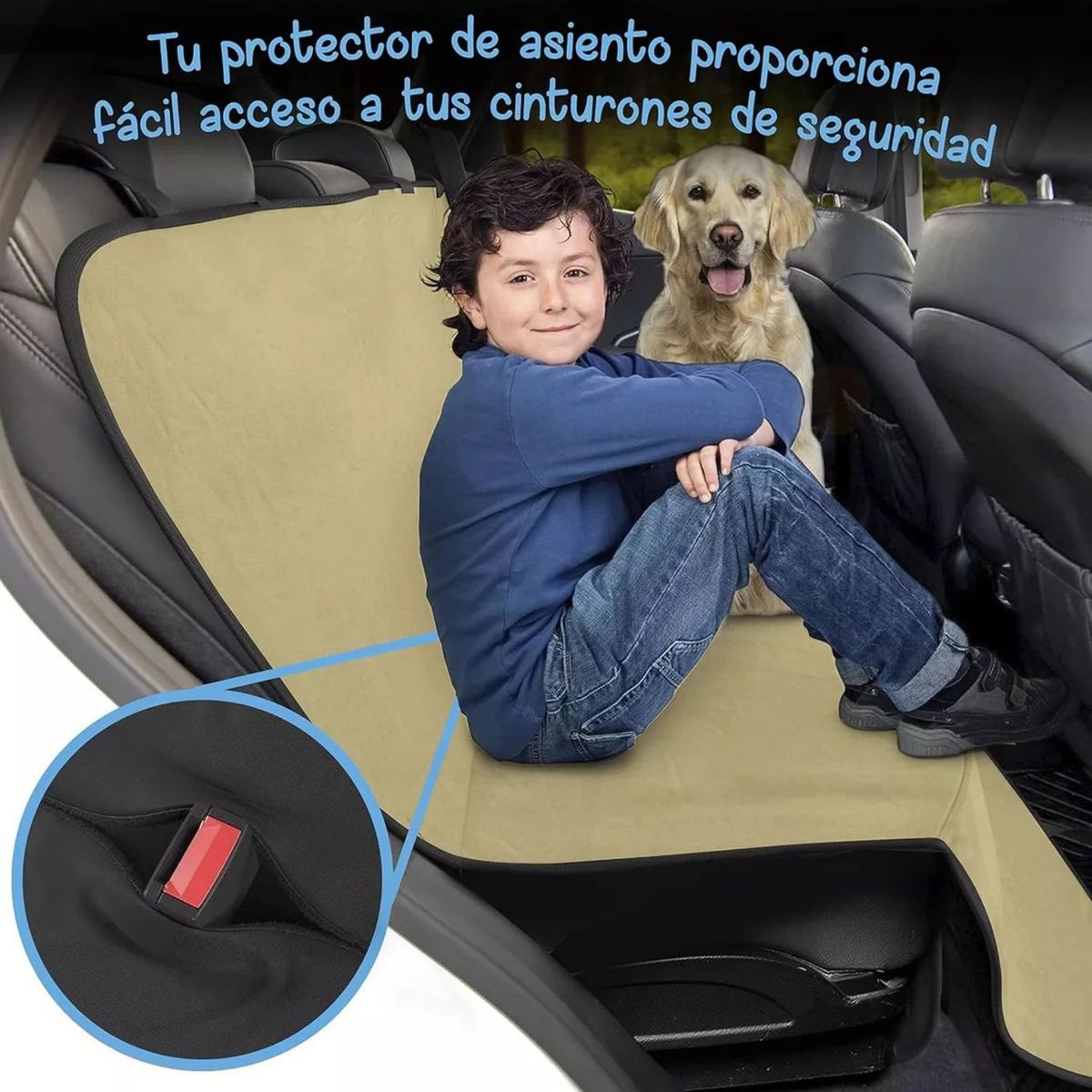 MOVI - Funda Cubre Asiento de Auto para Mascota Antifluido