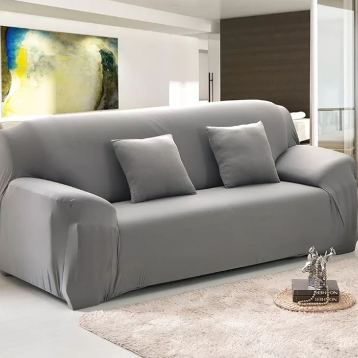 GENERICO - Fundas cubre sillon protectora para sofa  de 4 cuerpos