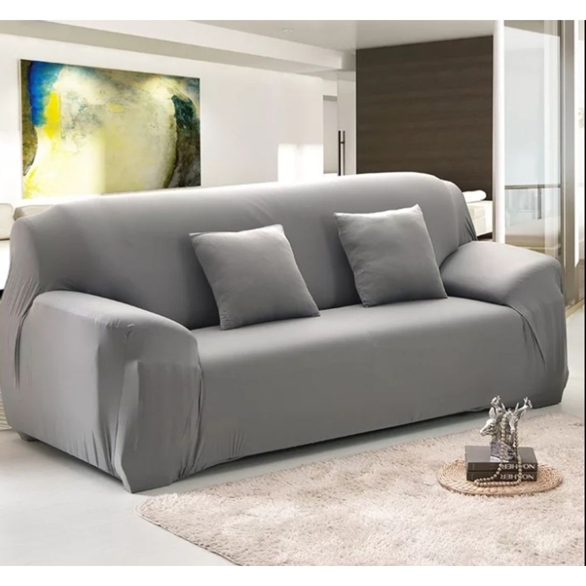 GENERICO - Fundas cubre sillon protectora para sofa  de 4 cuerpos