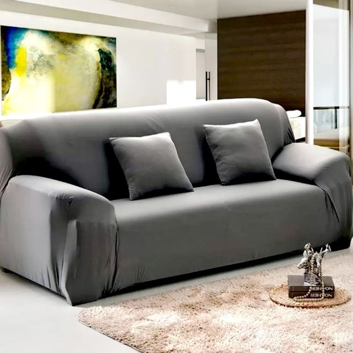 GENERICO - Fundas cubre sillon protectora para sofa  de 4 cuerpos
