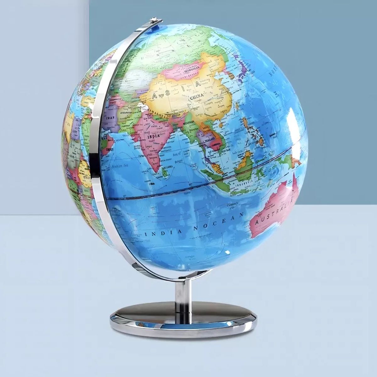 GENERICO - Globo Terráqueo Soporte Metálico 27cm De Alto