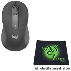 LOGITECH - Mouse M650 Wireless Logitech-Negro+Mousepad