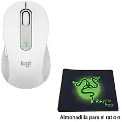 LOGITECH - Mouse M650 Wireless Logitech-Blanco+Mousepad