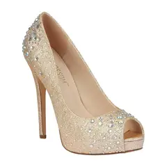 UNIQUE - ZAPATO DE TACO ALTO ET11 DORADO - Dorado