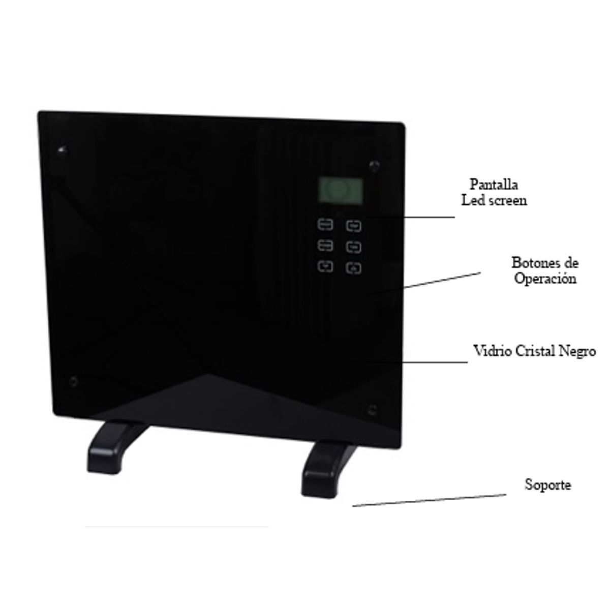 KENDAL - PANEL CONVECTOR KENDAL GH-10RM NEGRO