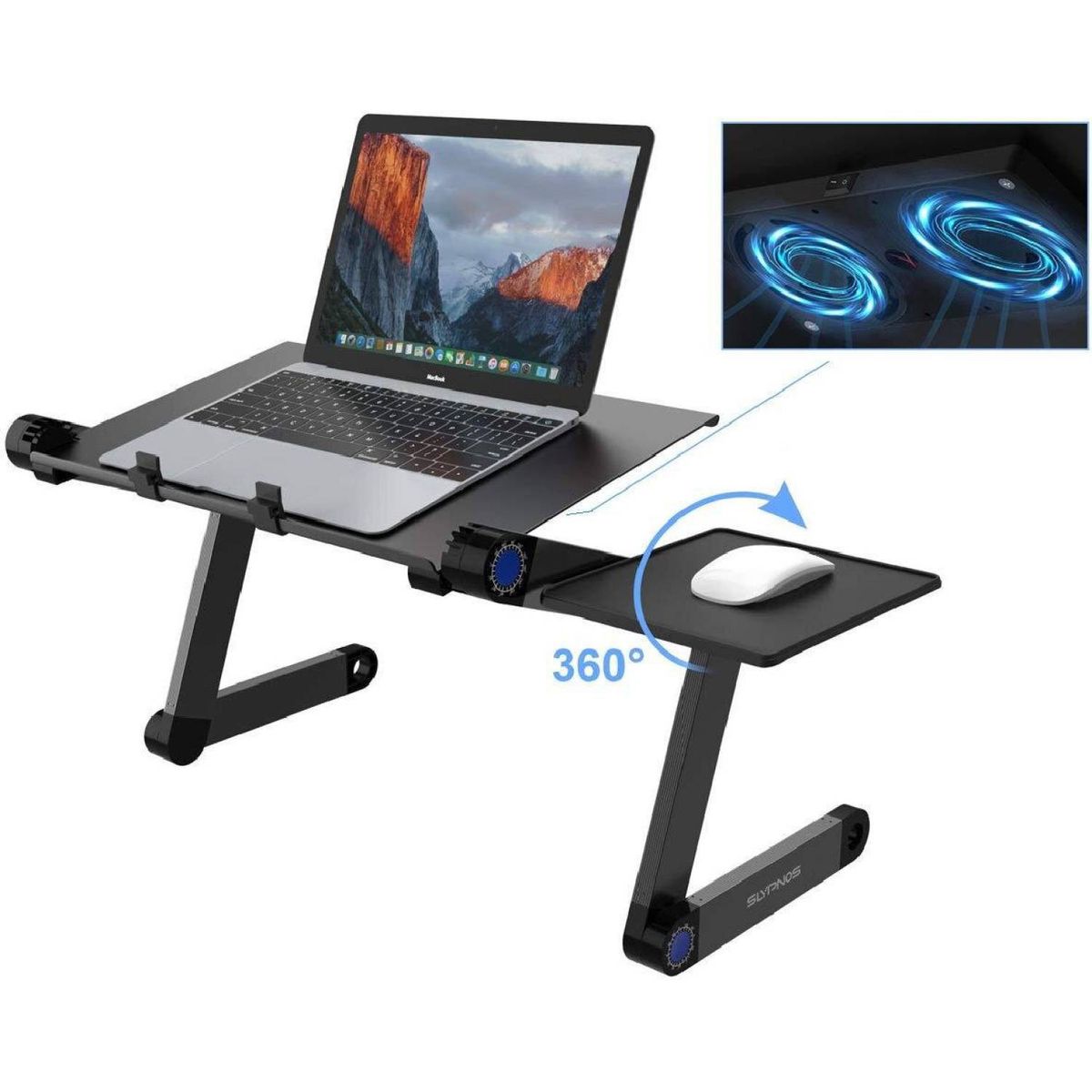 MOVI - MESA PORTÁTIL PARA NOTEBOOK AJUSTABLE Y CON VENTILADOR