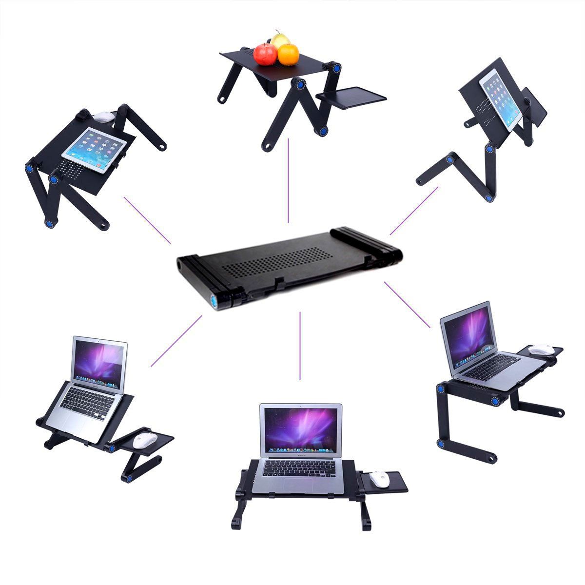 MOVI - MESA PORTÁTIL PARA NOTEBOOK AJUSTABLE Y CON VENTILADOR