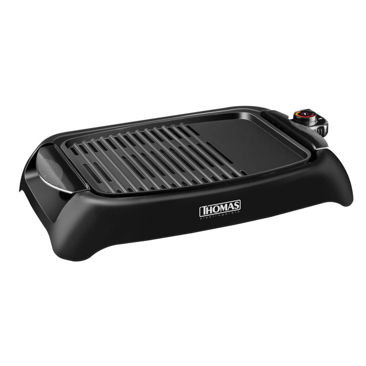 THOMAS - Parrilla Electrica 1000W 220°C 5N Negro TH-180 Thomas
