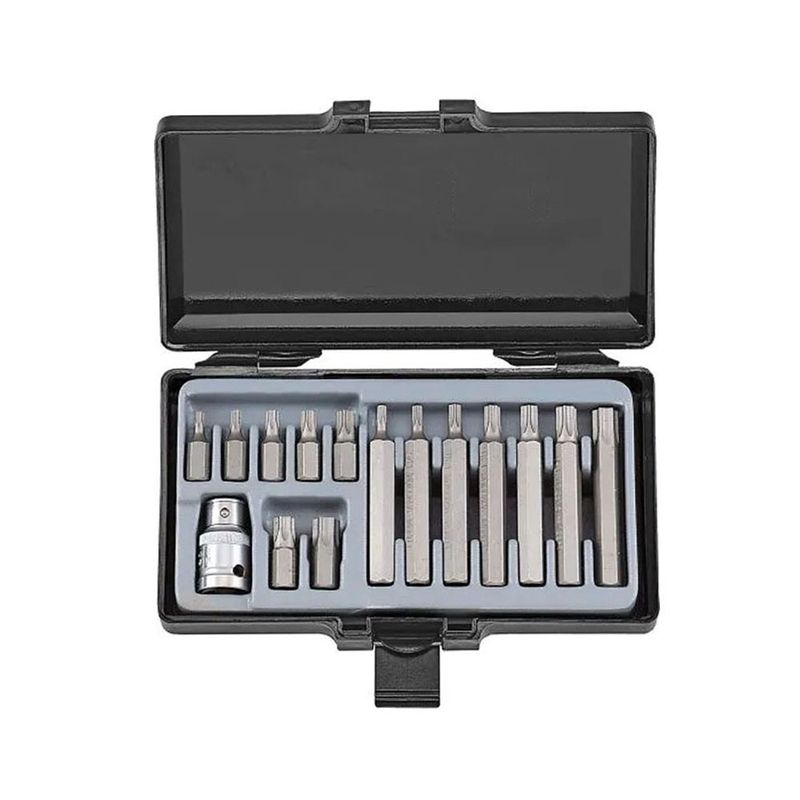 FORCE - Juego Puntas Torx Force T20 a T55 - 15 Piezas