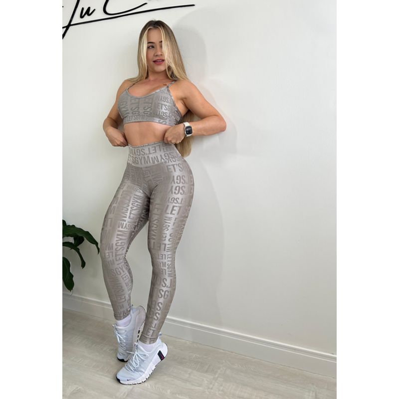 LETSGYM - CONJUNTO DEPORTIVO VELVET NAME LETSGYM