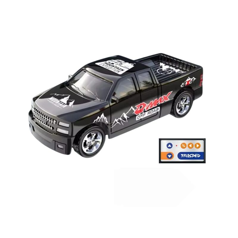 GENERICO - mini camioneta a control remoto escala 1: 64 color negro