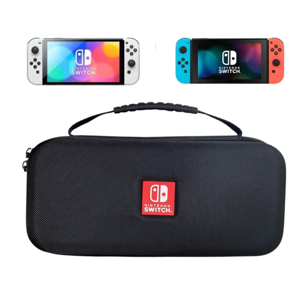 GENERICO - Bolso Estuche Nintendo Switch y Nintendo Switch OLED Color Negro
