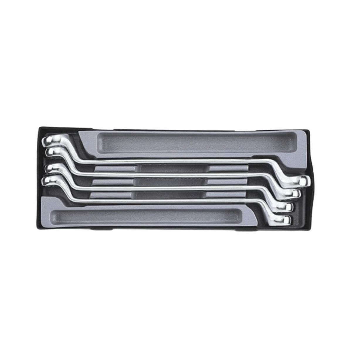 FORCE - Juego Llaves Corona Acodadas Largas 75º Force - 4 Piezas