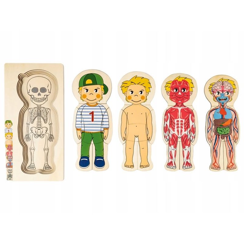 GENERICO - Puzzle cuerpo humano NIÑO