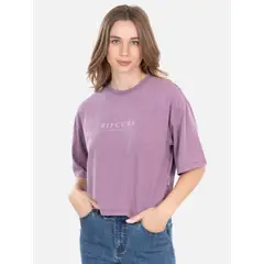 RIP CURL - Polera MC Dudai Rosado Mujer - Rosa