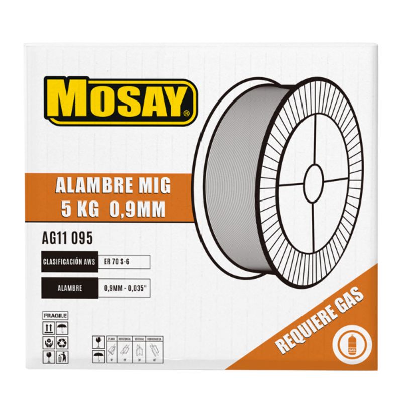 MOSAY - Soldadura Alambre MIG 09mm 5kg MOSAY