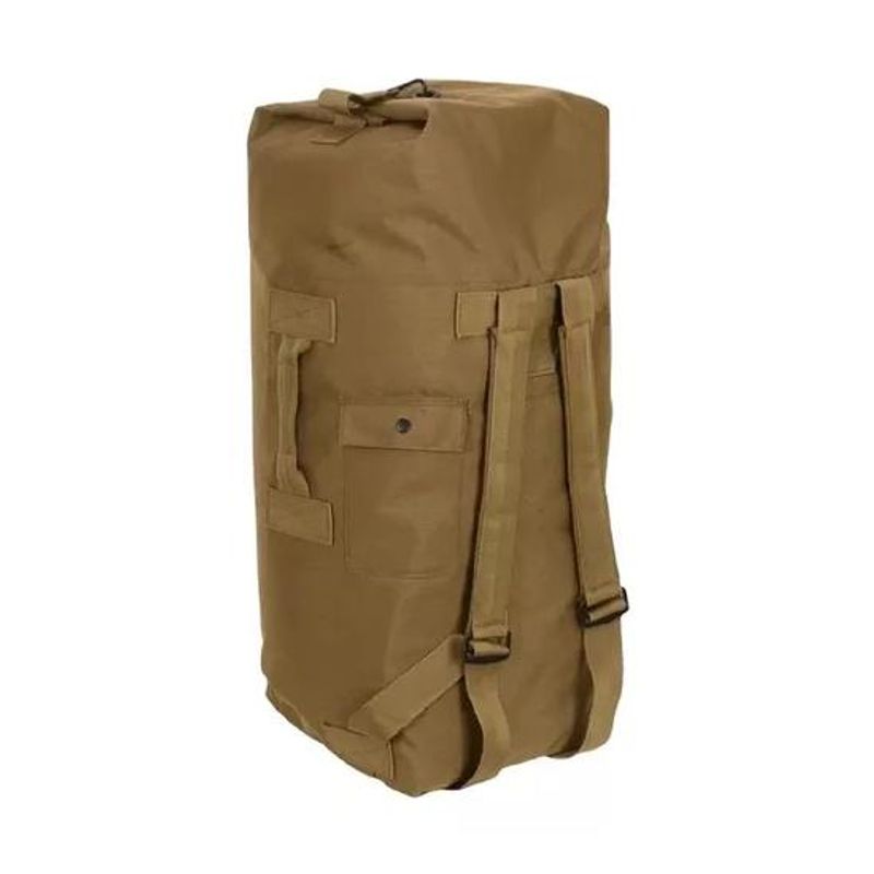 GENERICO - Bolso saco ropero táctico militar camping 90L color café