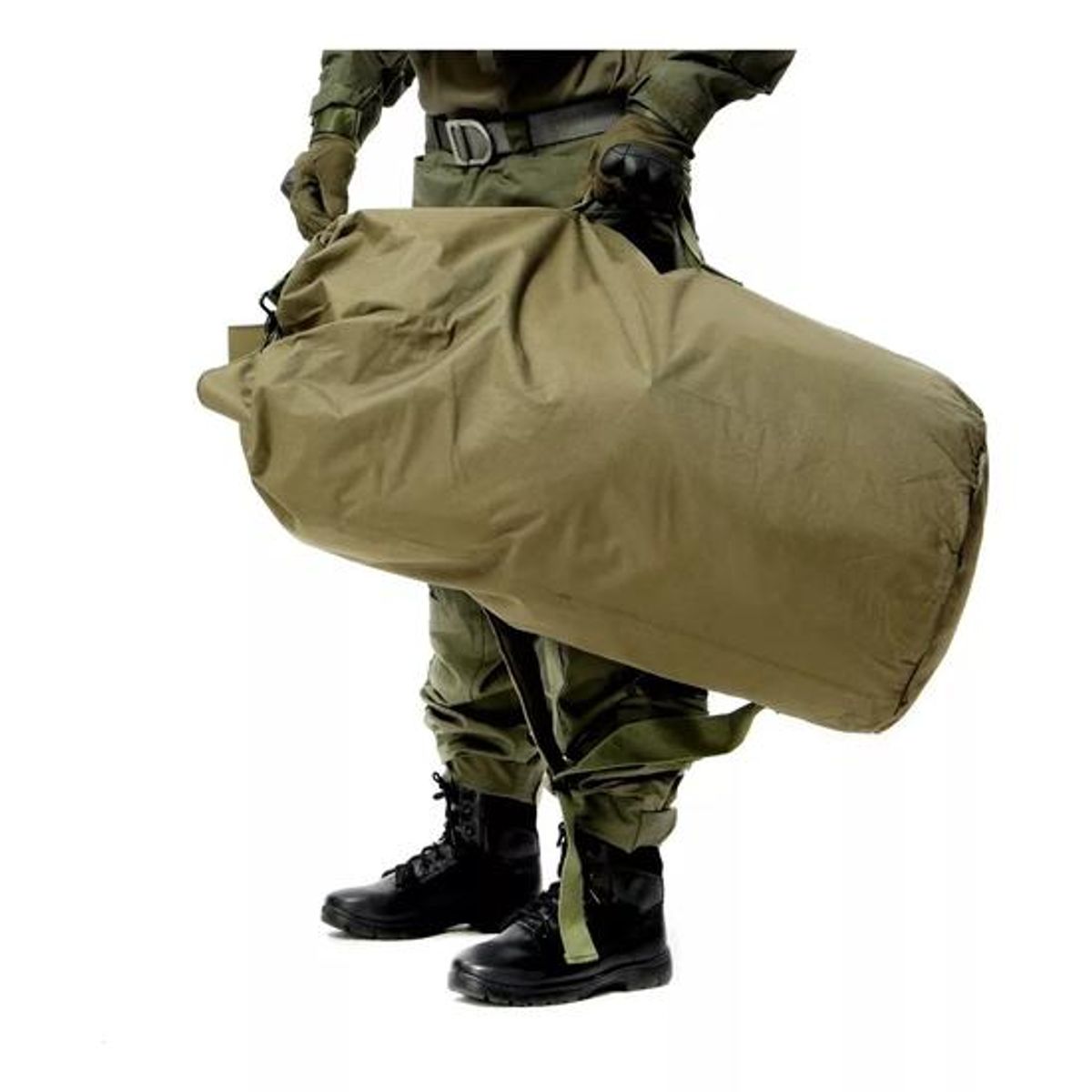 GENERICO - Bolso saco ropero táctico militar camping 90L color café