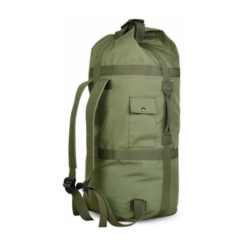 GENERICO - Bolso saco ropero táctico militar camping 90L verde