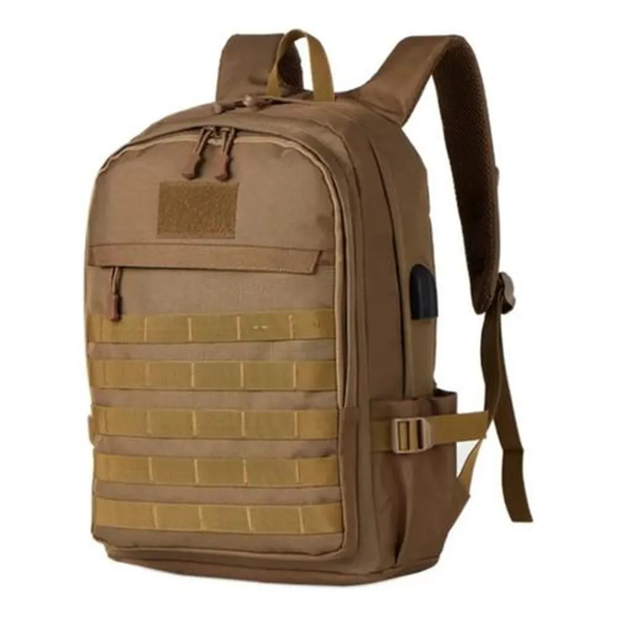 GENERICO - Mochila 35L impermeable con entrada USB color café