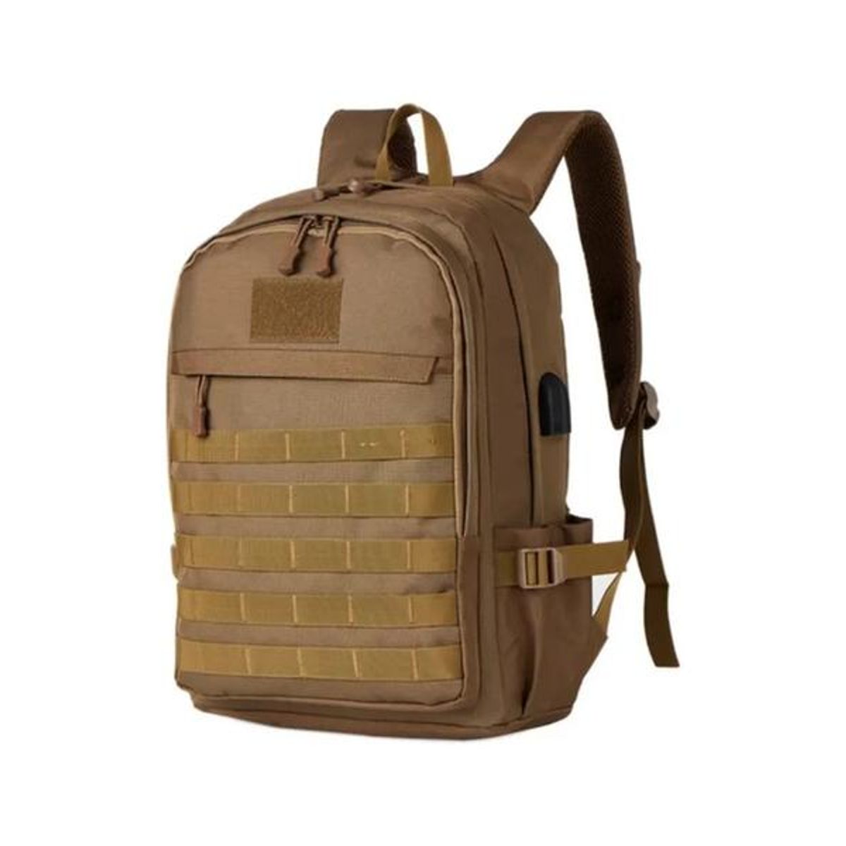 GENERICO - Mochila 35L impermeable con entrada USB color café