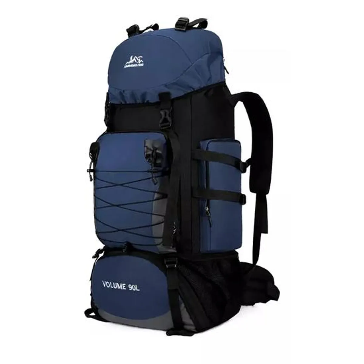 GENERICO - Mochila 90L camping outdoor trekking color azul oscuro