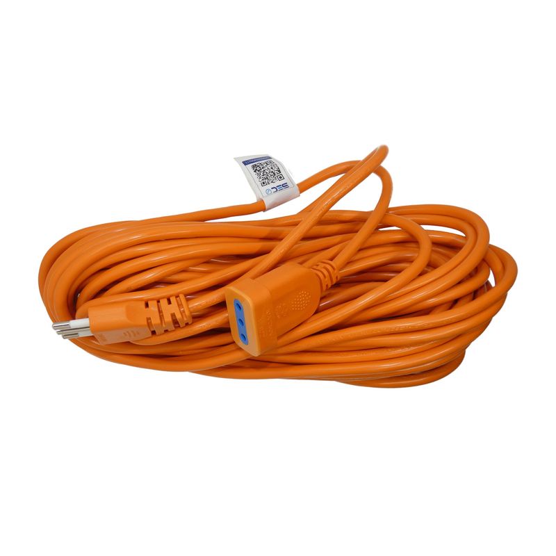 MACROTEL - Alargador Eléctrico Naranjo 15 Mts Macrotel - Sello Sec