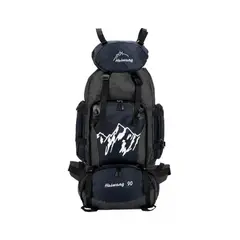 GENERICO - Mochila 90L para camping color negro