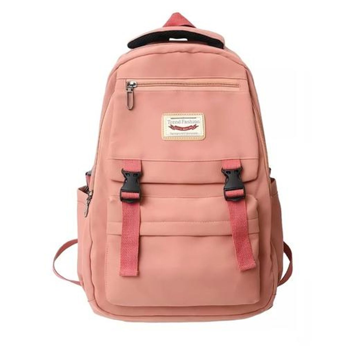 GENERICO - Mochila escolar juvenil impermeable gran capacidad 40L coral