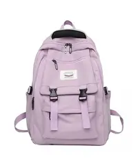 GENERICO - Mochila escolar juvenil impermeable gran capacidad 40L lila