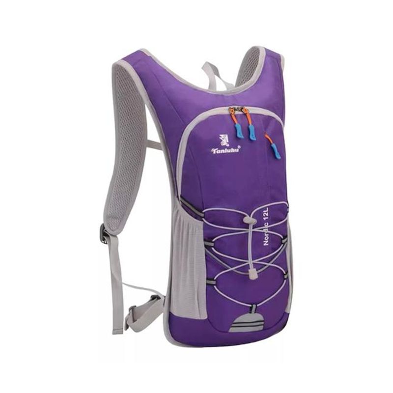 GENERICO - Mochila hidratación + bolsa de agua color violeta