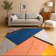 GENERICO - Alfombra Grande De Piso 180x200cm Antideslizante Hogar Estampada