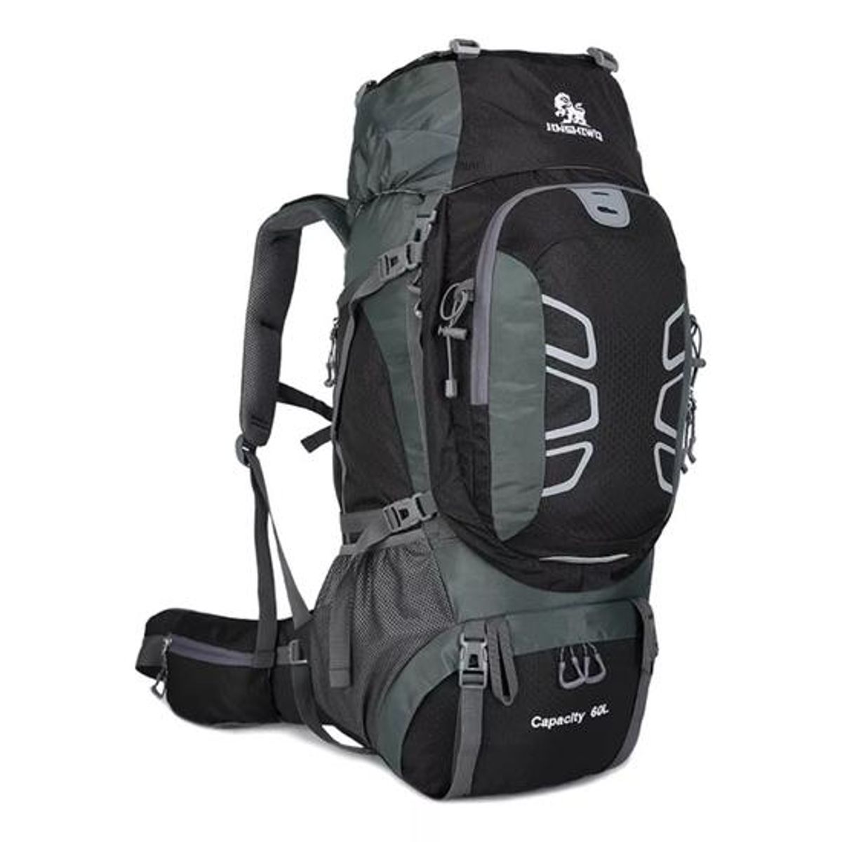 GENERICO - Mochila impermeable 60L color negro