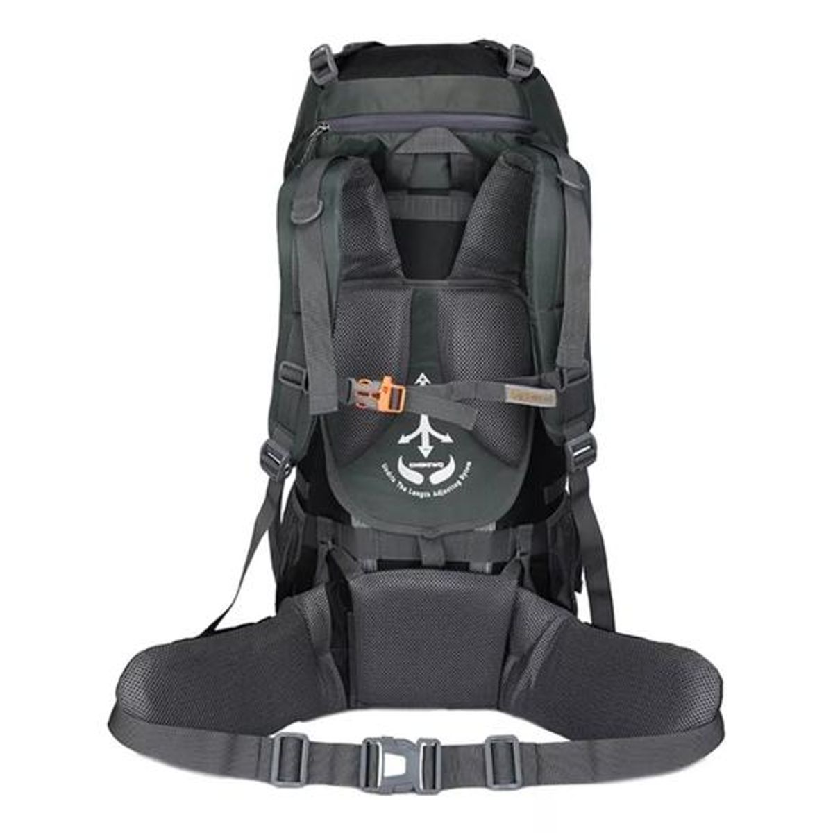 GENERICO - Mochila impermeable 60L color negro
