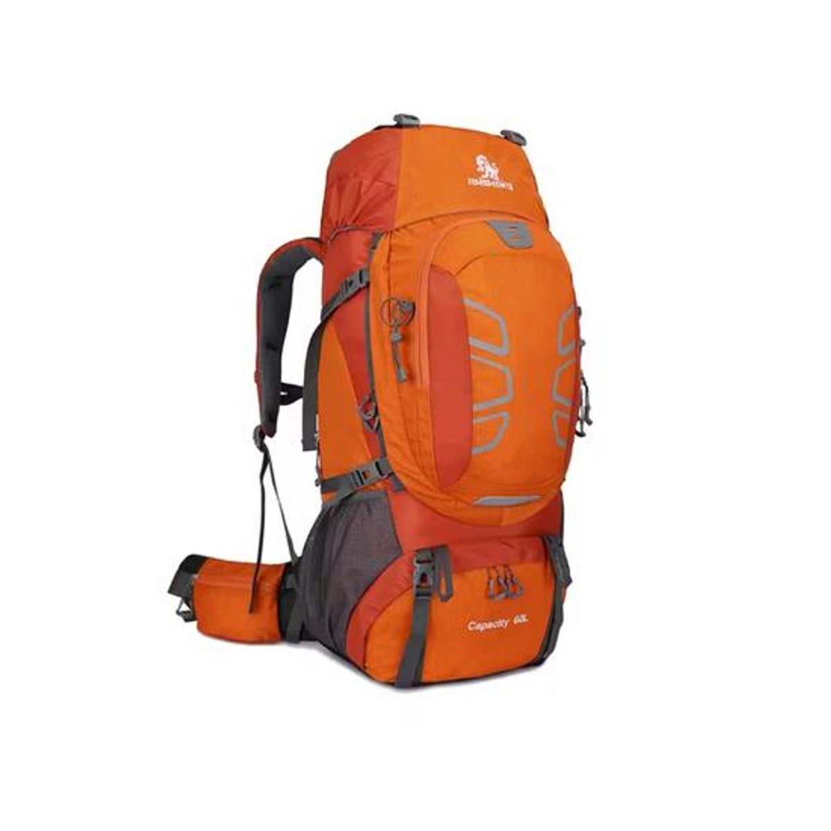 GENERICO - Mochila impermeable 60L color naranja